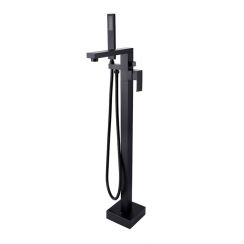 Besco Varium badewannen- und duscharmatur freistehend schwarz BW-V-CZ