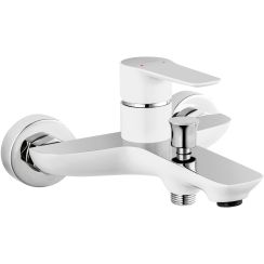 Ferro Adore White badewannen- und duscharmatur Wand chrom-weiß BDR1