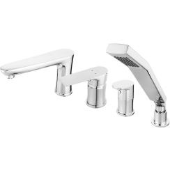 Ferro Algeo Square badewannen- und duscharmatur awannenmontiert chrom BAQ11A