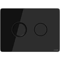 Cersanit Accento Circle Betätigungsplatte für Toilette schwarz S97-053
