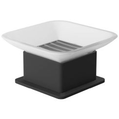 Excellent Riko Seifenschale stehende schwarz-weiß DOEX.1613BL