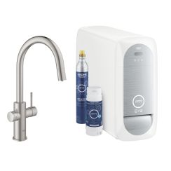 Grohe Blue Küchenarmatur mit Filter Stehend SuperSteel 31541DC0