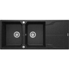 Deante Andante Granitspüle 116x50 cm grau/graphit/onyx ZQN_2213