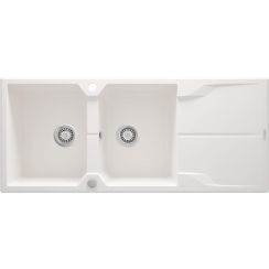 Deante Andante Granitspüle 116x50 cm weiß ZQN_A213