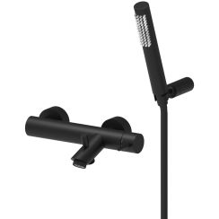 Paffoni Light badewannen- und duscharmatur Wand schwarz LIG023NO