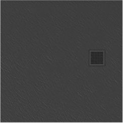 New Trendy Mori Quadratische Duschwanne 90x90 cm grau B-0395
