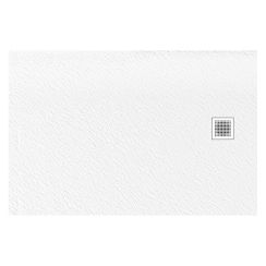 New Trendy Mori Rechteckige Duschwanne 100x80 cm weiß B-0432