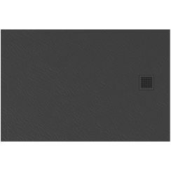 New Trendy Mori Rechteckige Duschwanne 120x90 cm grau B-0399
