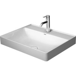 Duravit DuraSquare waschbecken 60x47 cm rechteckig nabla-förmig weiß 23546000411