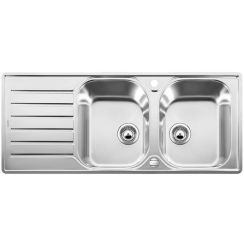 Blanco Lantos 8 S-IF Compact Stahlspüle 116x50 cm stahl 519713