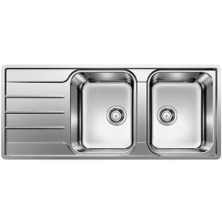 Blanco Lemis 8 S-IF Stahlspüle 116x50 cm stahl 523036