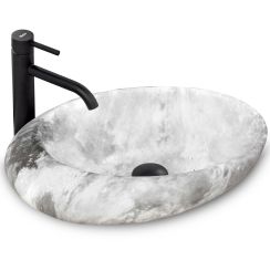 Rea Roxy Waschbecken 49x31 cm oval Aufsatzwaschbecken REA-U6651