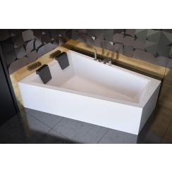 Besco Intima Eckbadewanne 179.5x125 cm linksseitig weiß #WAID-180-NL