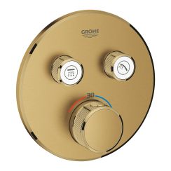 Grohe Grohtherm SmartControl Badewannen- und Duscharmatur Unterputz mit Thermostat Brushed Cool Sunrise 29119GN0