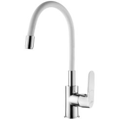 Invena Joga küchenarmatur stehend chrom-weiß BZ-32-L02