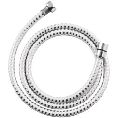 Invena Duschschlauch 150 cm chrom-weiß AW-30-J02