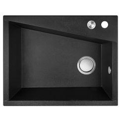 Laveo Grenada Granitspüle 60x48 cm schwarz SBG710T