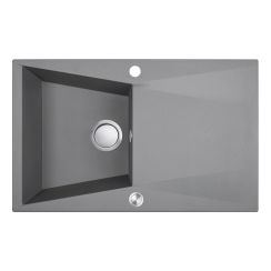 Laveo Grenada granitspüle 78x48 cm grau/graphit/onyx SBG511T