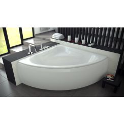 Set Eckbadewanne Besco Mia #WAM-120-NS, Badewannenverkleidung Besco Mia OAM-120-NS