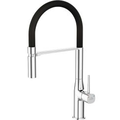Laveo Pola küchenarmatur stehend chrom-schwarz BAP778D