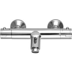 Laveo Termico badewannen- und duscharmatur Wand mit Thermostat chrom BAT01TD