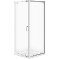 Cersanit Arteco Kabine mit Duschwanne 80x80 cm quadratisch chrom Glanz/durchsichtiges Glas S601-115