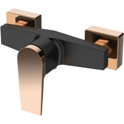 Invena Midnight duschbatterie Wand schwarz-gold BN-35-014