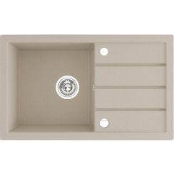 Laveo Trzynastka granitspüle 79x48 cm beige SBP411T