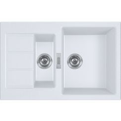 Franke Sirius 2.0 Tektonit-Waschbecken 78x50 cm weiß 143.0618.686