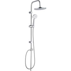 Laveo Leste Duschset Wandmontage mit Regenbrause chrom PLL20OX