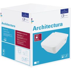 Villeroy & Boch Architectura Kombi-Pack mit WC-Sitz hängend Spülrandlos weiß 5685HRR1