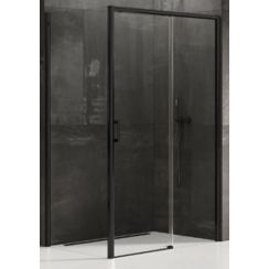 New Trendy Prime Dusche 160x100 cm rechteckig schwarz Matte/durchsichtiges Glas D-0329A/D-0130B