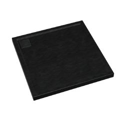 Schedpol Omega Black Stone Quadratische Duschwanne 90x90 cm schwarz 3.0452/C/ST
