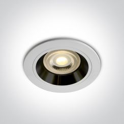 One Light Jalia Eingebaute Lampe 1x50 W weiß-schwarz 10105ALG/W/B