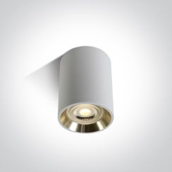 One Light Lawrio Deckenlampe 1x10 W weiß-gold 12105AL/W/GL