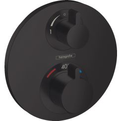 Hansgrohe Ecostat Badewannen- und Duscharmatur Unterputz mit Thermostat schwarz 15758670