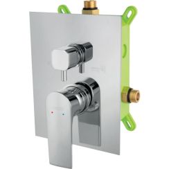Ferro Algeo Square badewannen- und duscharmatur Unterputz chrom BAQ7P2BOX