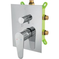 Ferro Algeo badewannen- und duscharmatur Unterputz chrom BAG7P3BOX