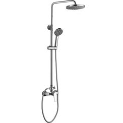 Kuchinox Luga Duschset Wandmontage mit Regenbrause chrom PGL00OB