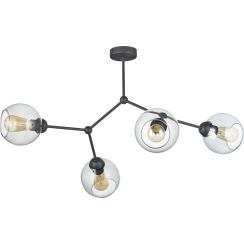 TK Lighting Fairy Deckenlampe 4x15 W schwarz 2730