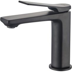 Invena Neri waschbeckenhahn stehend schwarz BU-01-004