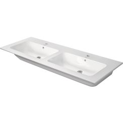 Duravit ME by Starck waschbecken 130x49 cm rechteckig klassisch-Möbel-doppelt weiß 23361300001