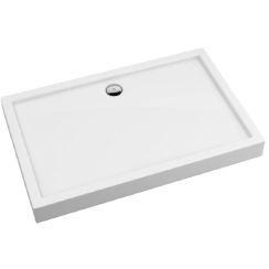 Schedpol Competia Rechteckige Duschwanne 140x80 cm weiß 3.0184