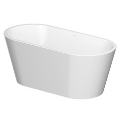 Cersanit Crea Freistehende Badewanne 160x75 cm oval weiß S301-300