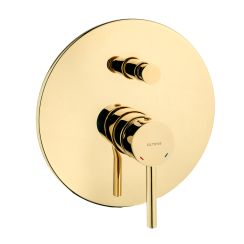 Oltens Molle Badewannen- und Duscharmatur Unterputz goldener Glanz 34100800