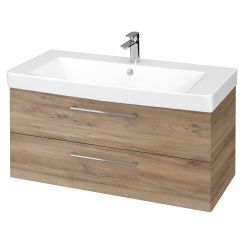 Cersanit Mille Waschbecken mit Unterschrank 101 cm nuss S801-331-DSM