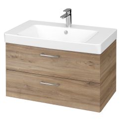 Cersanit Mille Waschbecken mit Unterschrank 81 cm nuss S801-339-DSM