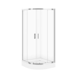 Set Dusche Cersanit Arteco S157-002, Halbrunde Duschwanne Cersanit Tako S204-004