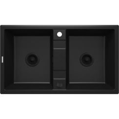 Deante Eridan granitspüle 86x50 cm schwarz ZQE_N203