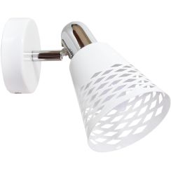 Candellux Discovery Leuchter 1x40 W weiß-chrom 91-62154